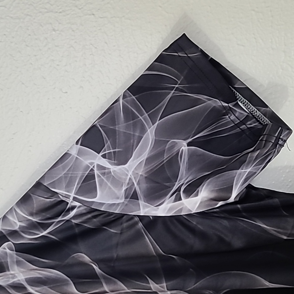 Grey Flame Smoke Luxury Graphic Mens Tee Shirt Dri Fit Tshirt Size 2XL - Picture 5 of 15